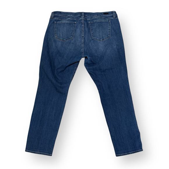 Kut From The Kloth Catherine Boyfriend Jeans Womens 18W Distressed Stretch Blue - Picture 6 of 10